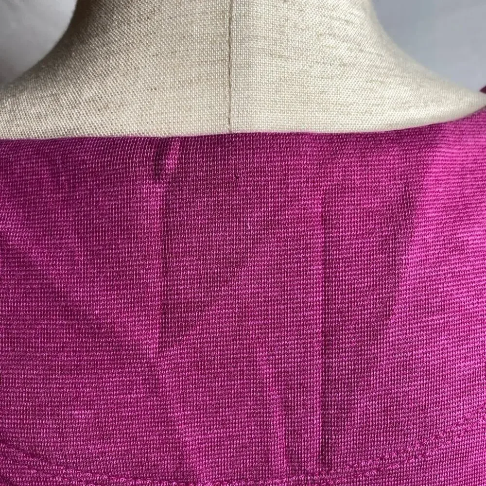 Toad & Co Cap Sleeve Shirt Dress V-neck Purple Size Medium stretchy‎ knit